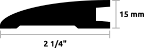Réducteur de plancher - profile 3 - 15 mm